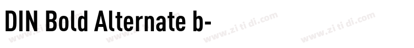 DIN Bold Alternate b字体转换